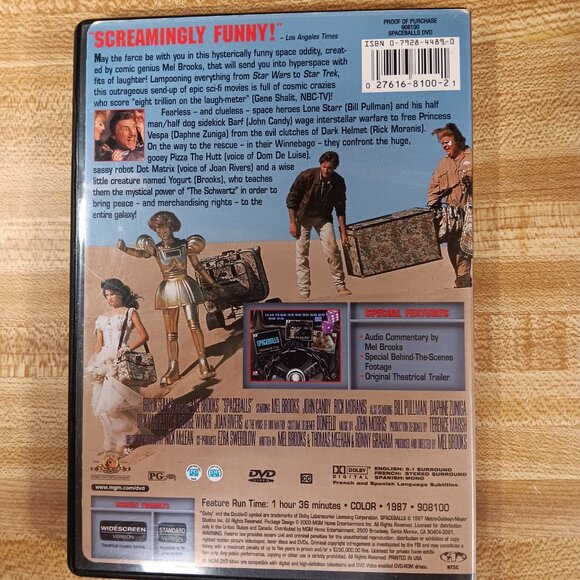 Spaceballs (DVD, 1987) Mel Brooks John Candy Rick Moranis – MGM – WIDESCREEN Com - Picture 2 of 5